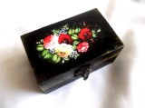cutie de lemn cu trandafiri 38720