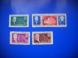 HOPCT LOT NR 383 CONGRESUL STIINTE MEDICALE 1957 -4 TIMBRE VECHI-STAMPILAT