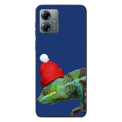 Husa compatibila cu Motorola Moto G14 Silicon Gel Tpu Model Craciun Cameleon foto