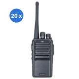 Set 20 Statii Radio Portabile PMR PNI R15, 0.5W, 16 Canale, 446 MHz, 1200mAh