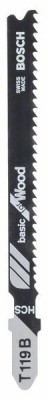 Bosch Set 5 panze ferastrau vertical T 119 B Basic for Wood, 92mm ProAdvanced PowerfulTools foto