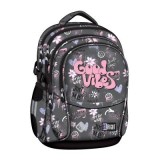 Ghiozdan scolar Majewski ST Right, BP01, Good Vibes, 4 compartimente, 43 x 32 x 21 cm