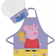Set sort si boneta de bucatarie pentru copii Peppa Pig