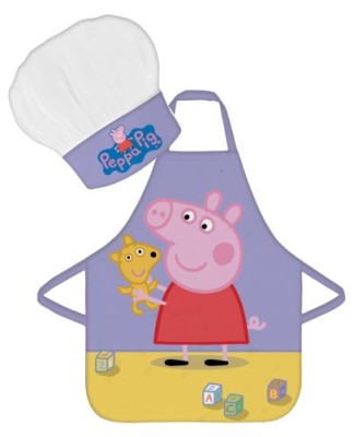 Set sort si boneta de bucatarie pentru copii Peppa Pig foto