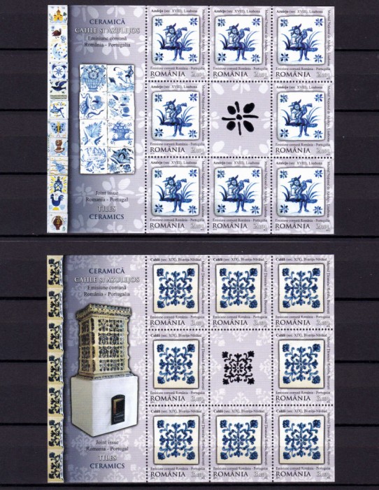✅RO 2010 LP 1869b &quot;Em. Rom.-Portugalia&quot; ,mcoli FOLIO argint de 8+ vin.+mans.,MNH
