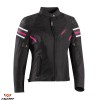 Geaca (jacheta) femei pentru scuter - motocicleta Racing/Roadster Ixon All season model Ilana LS culoare: negru/fuchsia (roz) Negru/fuchsia (roz) XS