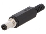 Conector alimentare DC mufe mamă 5,5/2,1mm cu manşon 9,5mm