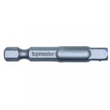 Adaptor 1/4 hex la 1/4 patrat 50 mm din otel Cr-V Topmaster