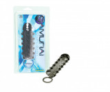 Manson Penis Samurai Negru Silicon 14.5cm, Prelungitor Reutilizabil