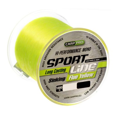 Fir Carp Pro Sport Line Fluo Yellow 0.185mm / 1000m foto