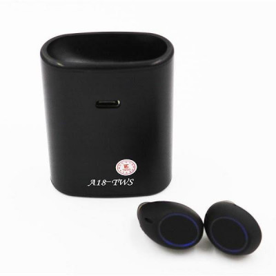 Casti Bluetooth A18 Negre, Stand magnetic de incarcare foto