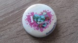 QW9 L 82 - insigna - tematica reclama - I love Badwelt, Romania de la 1950