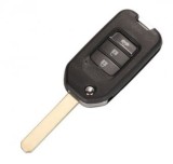 Carcasa cheie Topautochei&reg; pentru Honda Civic Accord City CR-V Jazz XR-V Vezel HR-V FRV 3 butoane, Fara Brand