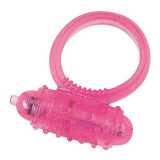 Grenada roz - inel penis cu vibrație din silicon, Orion