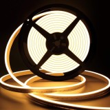 Banda LED Calda Reglabila Lamomo, 5M, 600 LED-uri SMD 2835, 3000K, IP65, Dimmer Tactil, 12V