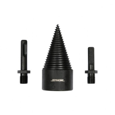 Burghiu pt despicat lemn, 45mm, 3 piese Sthor 22591 foto