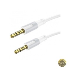 Cablu Audio 3.5mm - 3.5mm Borofone BL19 Creator 1m Alb