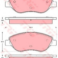 Set placute frana,frana disc ALFA ROMEO MITO (955) (2008 - 2016) TRW GDB1484