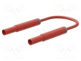 Cablu de măsurare ST&Auml;UBLI 32A mufă banană 4 mm, 1,5m, roșu