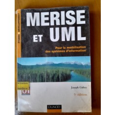 Merise et UML, pour la modelisation des systemes d,information - Joseph Gabay (carte in limba franceza)