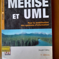 Merise et UML, pour la modelisation des systemes d,information - Joseph Gabay (carte in limba franceza)