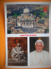 HOPCT 81555 PAPA BENEDICT XVI -CATEDRALA SAN PIETRO-VATICAN-NECIRCULATA foto