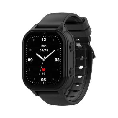 Ceas Smartwatch Pentru Copii Wonlex CT19 cu Functie telefon, Localizare GPS, Pedometru, Apel Video, Jocuri, Negru foto