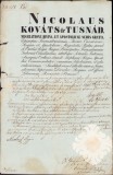 HST PM122 Act semnat olograf episcop catolic Kovacs Miklos 1845 Transilvania