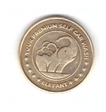 Jeton Elefant Car Wash Alama 24mm, Stare Foarte Buna - Numismatica