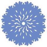 Cumpara ieftin Sticker decorativ, Mandala, Albastru, 60 cm, 7220ST-1, Oem