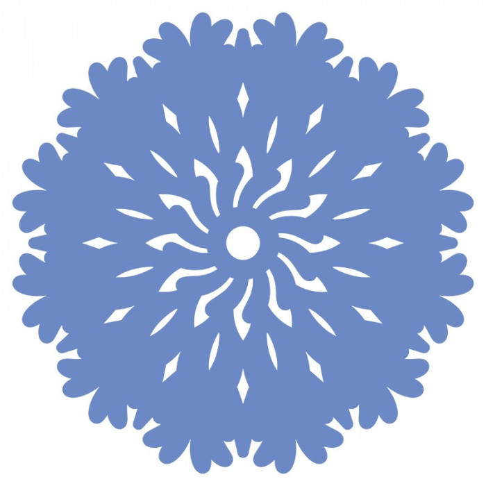 Sticker decorativ, Mandala, Albastru, 60 cm, 7220ST-1