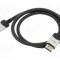 Cablu DisplayPort 1.4 VCOM 1m HDCP 2.2 PVC textil negru