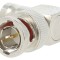 Conector BNC soclu-mufă 90&deg; 75&Omega;