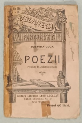 POEZII de OCTAVIAN GOGA , 1907 foto