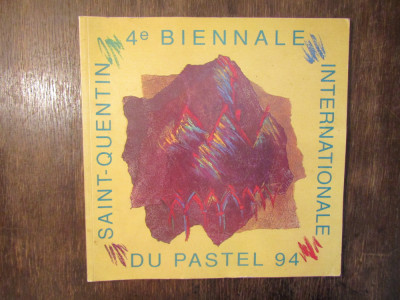 4&amp;#039;eme Bienalle Internationale du pastel, Saint-Quentin, 1994 (autograf) foto