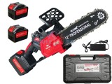 Cumpara ieftin Mini Drujba electrica 8AH, 48V, 300mm, 2 acumulatori, brushless, ungere automata, 1800w, CAMPION CMP1756