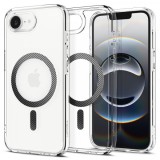 Husa MagSafe pentru Apple iPhone 16e, Spigen, Ultra Hybrid Carbon, Transparenta