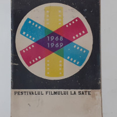 Brosura Reclama Festivalul Filmului La Sate Stagiunea 1968 - 1969 VEZI DESCRIERE