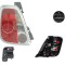 Stop spate lampa Fiat 500 (312), 03.2007-08.2015, spate, Stanga, cabrio, cu lampa ceata; P21W+PY21W+R10W; rama argintie;