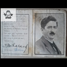 Carnet de membru P N T semnat de Ion Mihalache