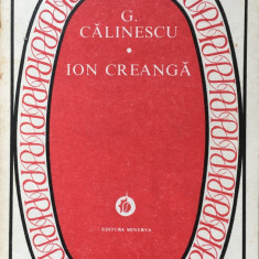 ION CREANGA (VIATA SI OPERA) - G. Calinescu