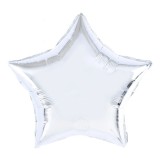 Balon din Folie Metalizata, Cyrax, Figurina Stea, Model Simplu, Tematica Aniversare, 40 cm, Ambalaj Individual, Pai Inclus, Umflare cu Aer sau Heliu,