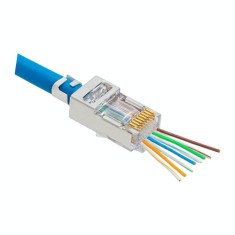Mufa RJ-45 FTP Cat.5e EZ Passthrough ecranata (100 buc) RJ45M-CAT5-EZ
