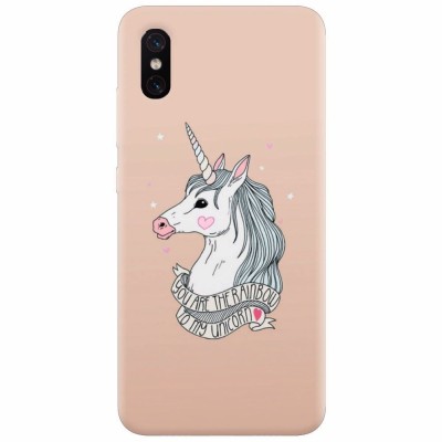 Husa silicon pentru Xiaomi Mi 8 Pro, Cute Rose Gold foto