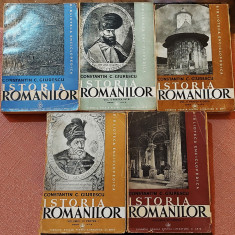 Istoria romanilor 3 Volume in 5 parti - Constantin C. Giurescu