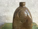 Arta / Design / Colectie - Sticla din ceramica cu marcaj pentru ape minerale curative sfarsitul sec XIX !