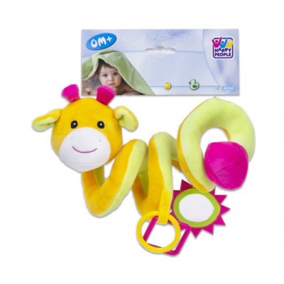 Jucarie zornaitoare pentru patut si carucior, girafa, 7Toys foto
