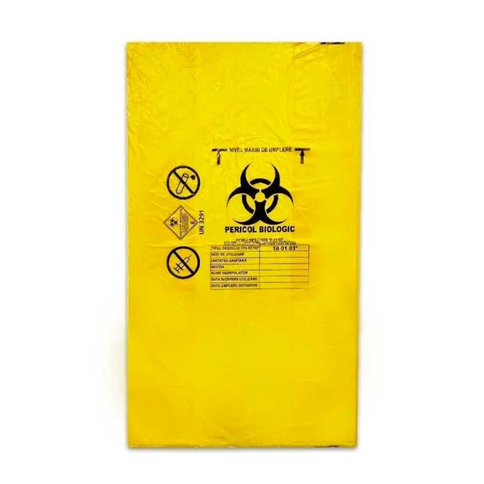 Saci Galbeni - Pericol Biologic - 35L - 1Buc