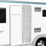 vidaXL Perdea pentru insecte, gri deschis și alb, 56x185 cm, chenille 377311