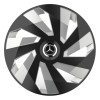 Set 4 Capace Roti, potrivite jantelor de R15, pentru Mercedes-Benz, model vector black and silver, Autohelix MSA